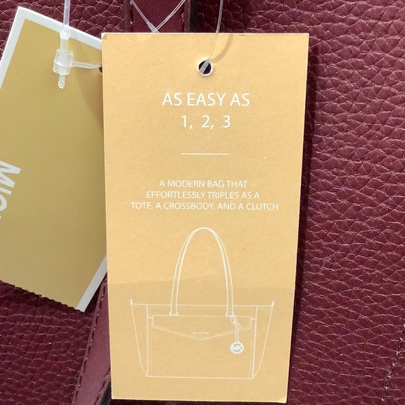 NWT Michael Kors 3 in 1 Maisie Large Top Zip Tote Crossbody Pouch Wristlet - Picture 12 of 12